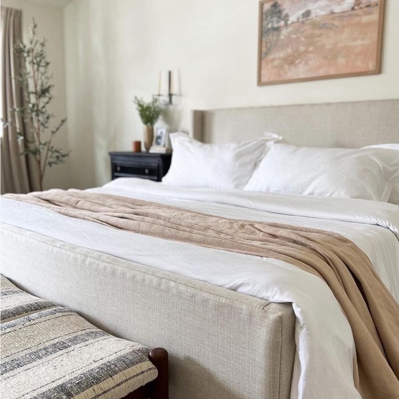 Boll & Branch Herringbone Bed Blanket - Picture 2 of 5